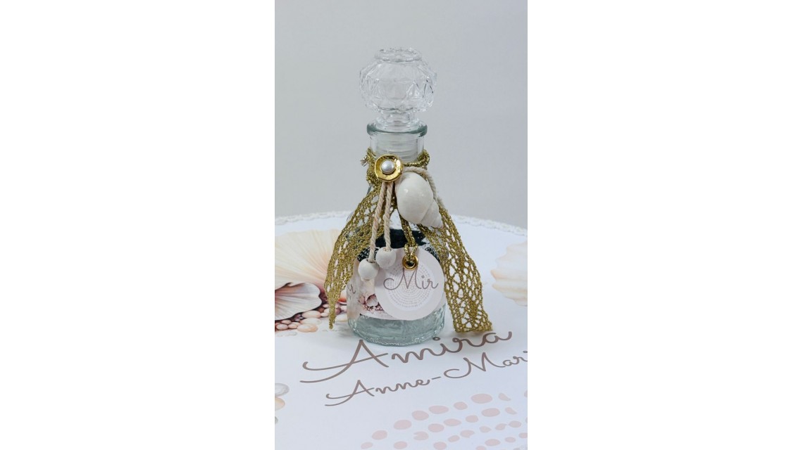 Trusou botez cu perle și scoici în nuanțe sand & peach – „Perle Marine” 10